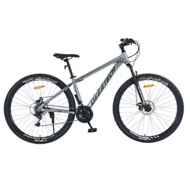 Bicicleta Mtb  Q6 R29 Aluminio, 21V Con Shimano Con Suspensión, Gris/Negro L