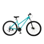 Bicicleta Mtb Overtech Q5 Lady R29, 21V Freno a Disco, Con Suspensión, Turquesa/Blanco M