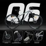 Bicicleta Mtb Overtech Q6 R29 Aluminio , 21v Con Shimano, Color Gris/Negro S