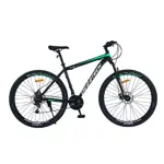 Bicicleta Mtb Overtech R29 Q5 Acero 21v Freno A Disco Color Negro verde blanco Tamaño Del Cuadro S