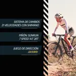 Bicicleta Mtb Overtech R29 Q5 Acero 21v Freno A Disco Color Negro verde blanco Tamaño Del Cuadro S