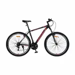 Bicicleta Overtech Armada Q3 Acero Con Suspensión Color Negro Rojo Talle L
