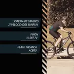 Bicicleta Overtech Armada Q3 Acero Con Suspensión Color Negro Rojo Talle L