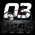 Bicicleta Overtech Armada Q3 Acero Con Suspensión Color Negro Azul Talle L