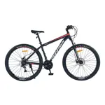 Bicicleta Mtb Overtech Q5 R29 Acero 21v Freno A Disco Negro Rojo Blanco Tamaño Del Cuadro M