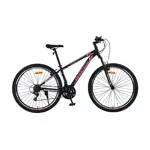 Bicicleta Overtech Q3 Acero Con Suspensión Color Negro Rosa Talle S