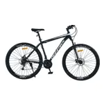 Bicicleta Mtb Overtech Q5 R29 Acero 21v Freno A Disco Negro Blanco Blanco Tamaño Del Cuadro M
