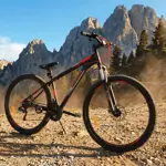 Bicicleta MTB BYNOX Highlands Acero R29 Talle L Negro-Rojo HE-MBEL29-NR