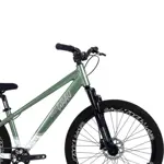 Bicicleta Stunt Colli Grau Sport Aluminio Rodado 26 Freno Disco Hidraulico Verde Blanco