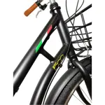 Bicicleta Urbana de Paseo Rodado 29 Fiat 500 con 7 Velocidades Negro