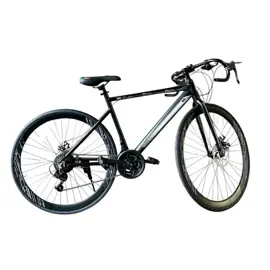 Bicicleta Gravel  Rodado 28 Con 21 Vel Negro