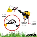 Bordeadora A Explosión Motor 2t 26cc 1hp Konan Naftera