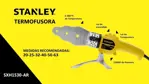 Termofusora 1500w Stanley 6 Boquillas + Tijera Sxh153 Stanley