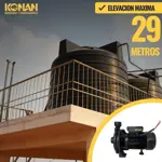 Bomba Centrifuga Konan 1hp Caudal 97 L/m Elevacion 29 Mts Negro 50 Hz Monofásica