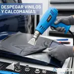 Pistola De Calor Midow Con 4 Boquillas 500° 2000w Azul