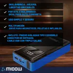 Arrancador De Batería Portátil Para Auto Midow 600a Pantalla