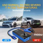 Arrancador De Batería Portátil Para Auto Midow 600a Pantalla