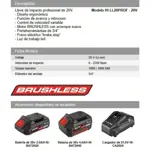 Llave Impacto 20V 1800Nm Daihatsu HI-LL20PROF S/B