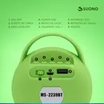 Parlante Inalámbrico Suono MS-2239BT Bluetooth RGB