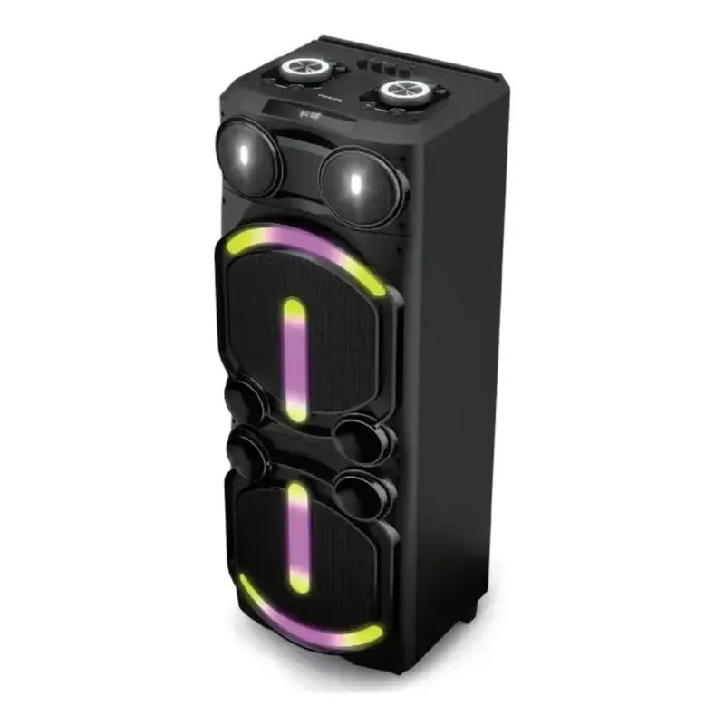 parlante philips torre de sonido tax5708/77 luces 400w