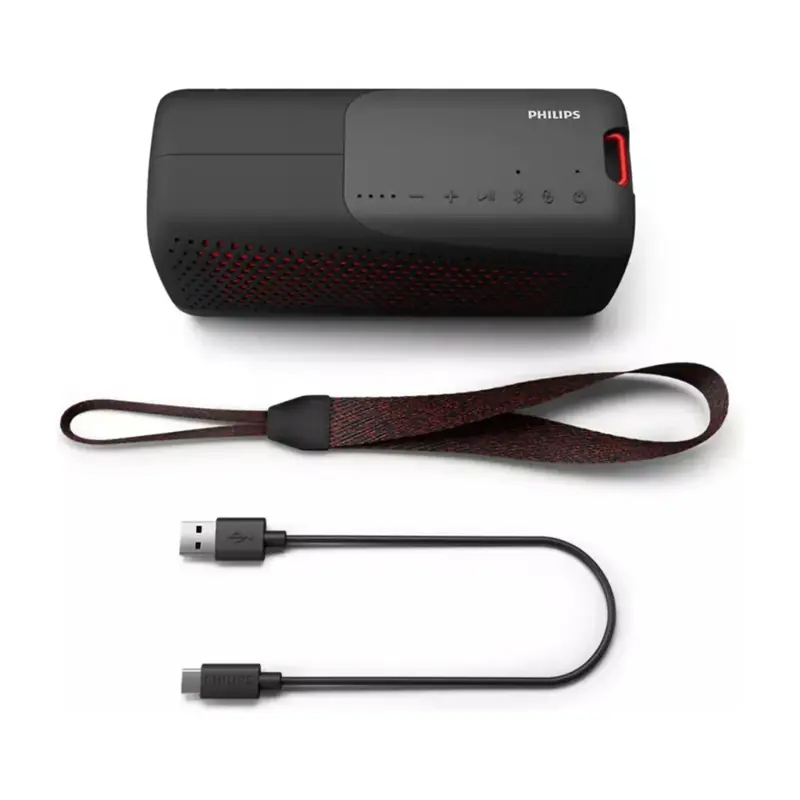 parlante bluetooth 10w philips tas4807b/00 negro
