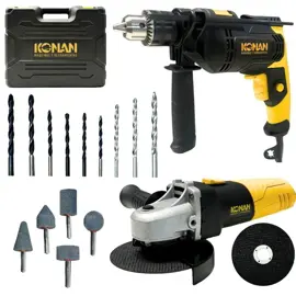 Combo  Taladro 13Mm 750W + Amolador...