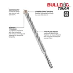 Juego de brocas perforadoras Bosch HC4CK007-7 Pc. Bulldog SDS-Plus®