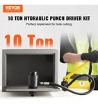 Kit De Perforación Hidráulica Vevor De 10 Toneladas Con Cort