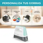 Estampadora Sublimadora Para Gorras Portátil 26x26 Con Base Global