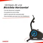 Bicicleta Fija Horizontal ARG-2534 Randers Mangetica Regulable