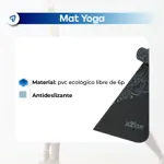 Mat Yoga Antideslizante 5mm Colchonetas Ejercicio Pilates Diseño Mandala Violeta Waggs