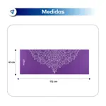 Mat Yoga Antideslizante 5mm Colchonetas Ejercicio Pilates Diseño Mandala Violeta Waggs