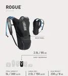 Mochila de hidratación CamelBak Rogue 2,5 L Negra/Graphite
