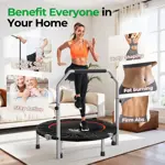 Mini Trampolín Plegable Para Adultos BCAN TX-6389CU 40 Pulgadas