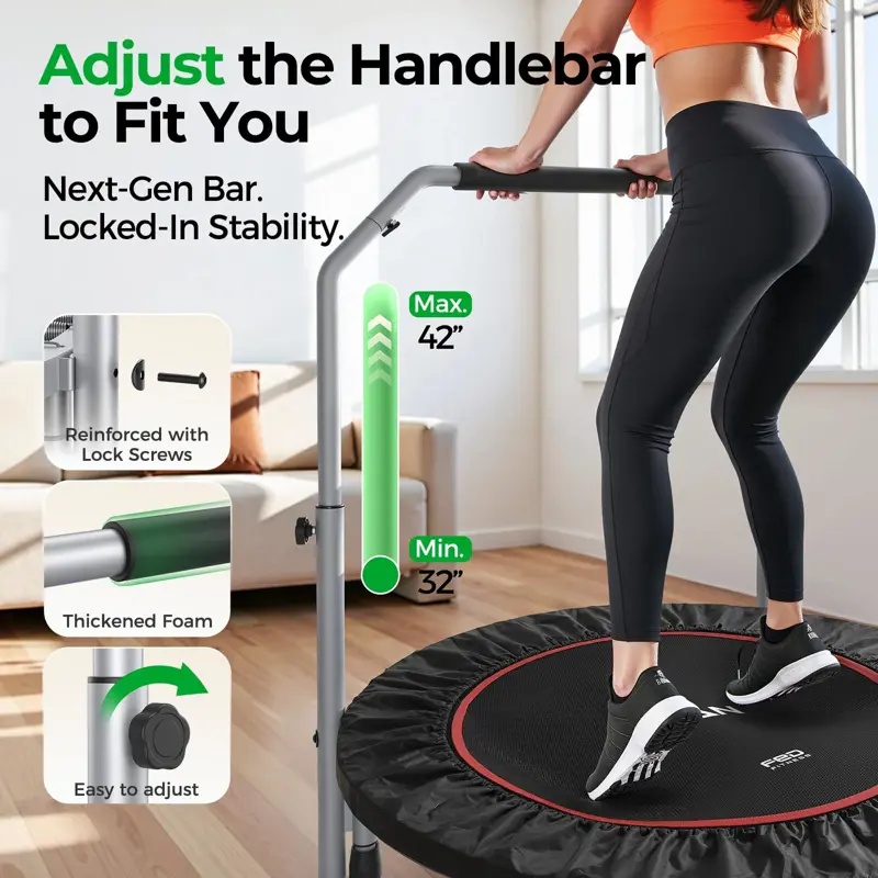 Mini Trampolín Plegable Para Adultos BCAN TX 6389CU 40 Pulgadas