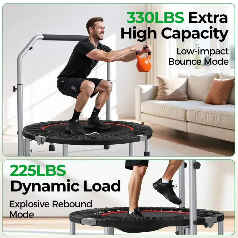 Mini Trampolín Plegable Para Adultos BCAN TX 6389CU 40 Pulgadas