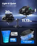 Elíptica Eléctrica Debajo Del Escritorio MERACH MR-E32 12 Velocidades Motor 60W Con Control Remoto