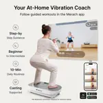 Máquina Vibratoria MERACH CV30 Pro 400lbs Bluetooth Home Gym