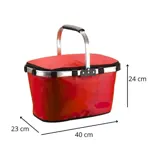 Canasta Lunchera Termica Plegable Picnic Rojo