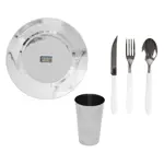 SET DE VAJILLA AIRE LIBRE ACERO INOXIDABLE