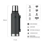 Termo Stanley Clasico 1.4Lts Asa Plegable - Negro 2.0