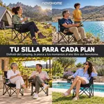 Silla Plegable Camping Director Reforzada Novohome Portavaso