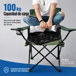 Silla Plegable Camping Director Reforzada Novohome Portavaso