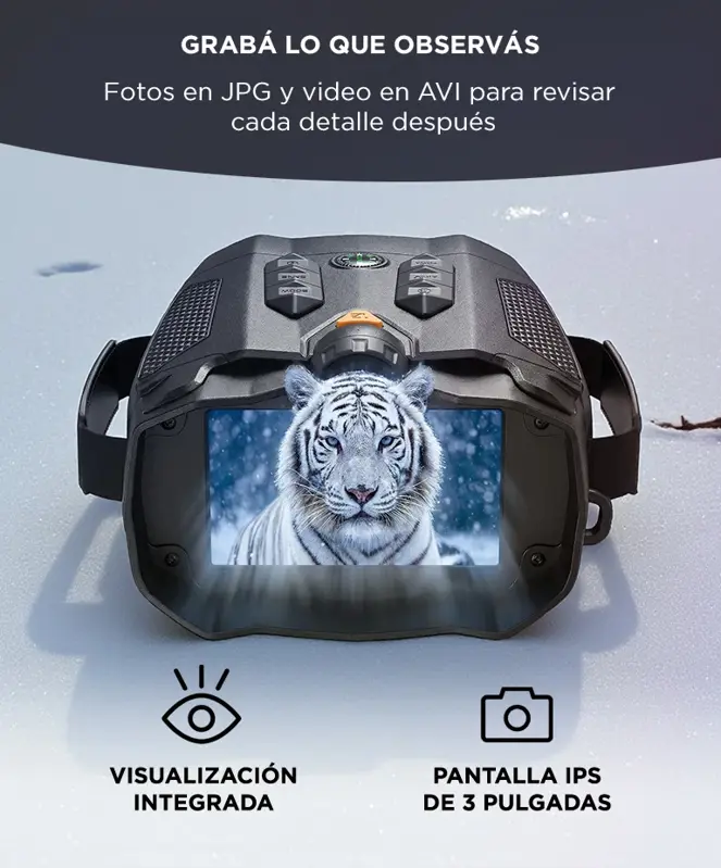 Binoculares Digitales Gadnic Visión Nocturna 800 m Pantalla IPS