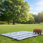 Lona Playera Impermeable Portatil Waggs Manta Picnic Camping Rayada