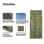 Bolsa de dormir Térmica Impermeable Waggs Extensible Camping Rojo