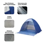 Carpa Playera Automática Pop Up Familiar Waggs Impermeable Azul
