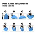 Carpa Playera Automática Pop Up Familiar Waggs Impermeable Azul