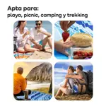 Lona Manta Playera Impermeable Waggs con Bolso y Estacas Naranja