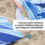Lona Manta Playera Impermeable Waggs con Bolso y Estacas Naranja